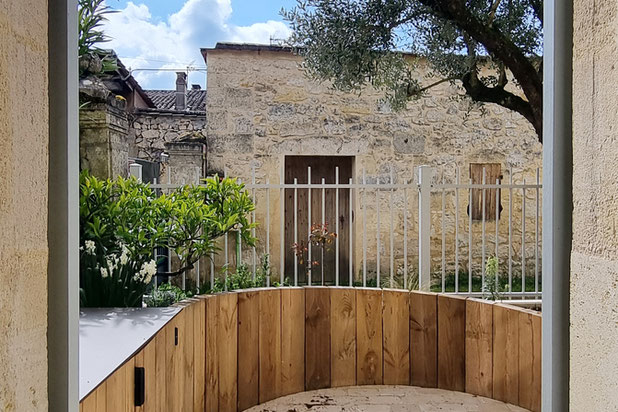 Cuisne d'été intégrée-construction-maison-Saint-Émilion