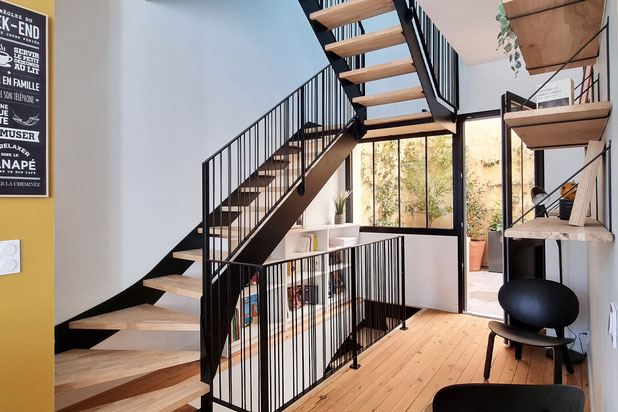 Circulation / bat 1-renovation-immeuble-Bordeaux