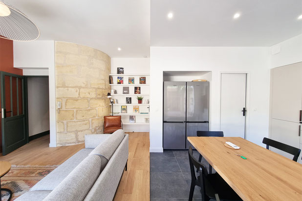 Piéce de vie  / bat 2-renovation-immeuble-Bordeaux