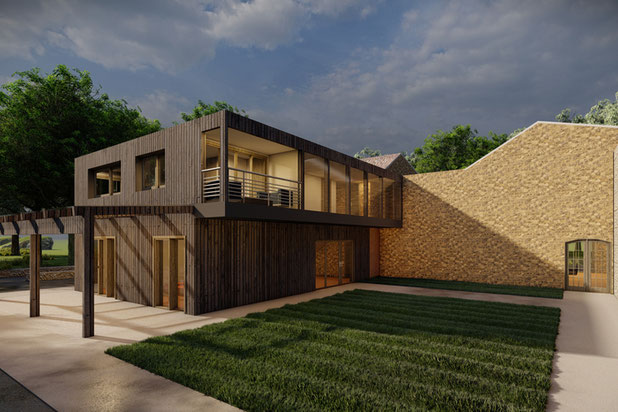 jardin collectif-construction-hotel-Lignan-de-Bordeaux