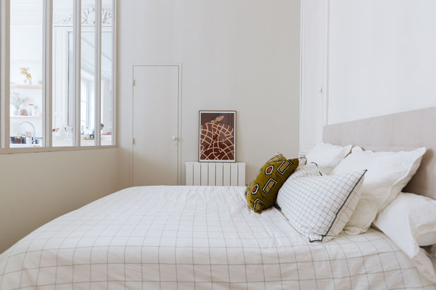 La chambre et sa verrière-renovation-appartement-Bordeaux