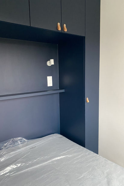 Tête de lit sur mesure-renovation-appartement-Clamart