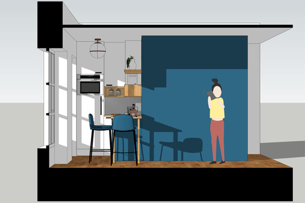 Coupe du projet-renovation-appartement-Paris