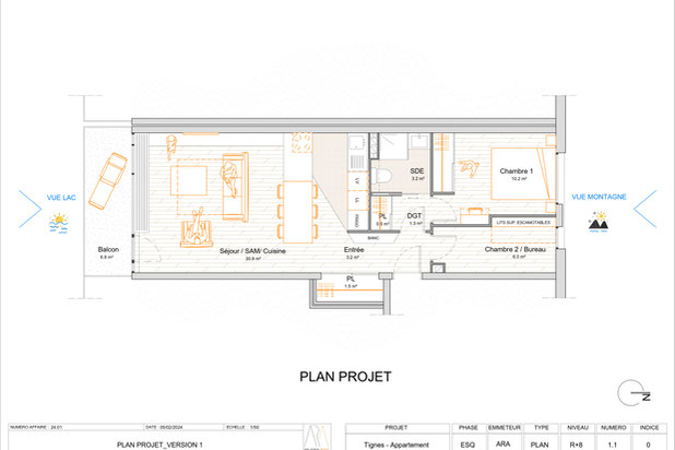 Plan du projet-renovation-appartement-Tignes