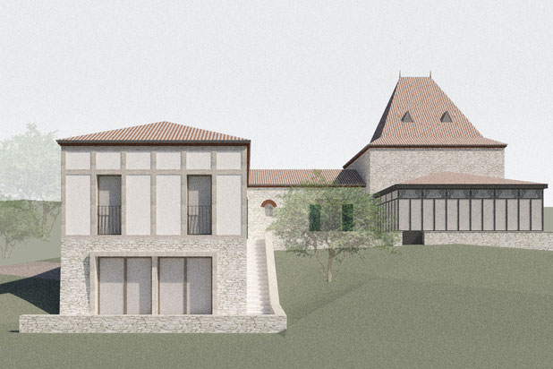 Vue - Ouest-agrandissement_extension-logement-Eymet