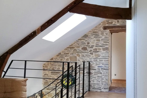Palier après démolition de la salle de bain-renovation-maison-Pierric