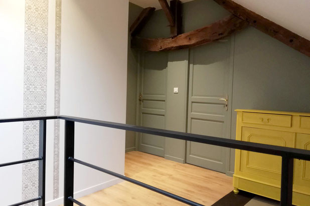 Palier après démolition de la salle de bain-renovation-maison-Pierric