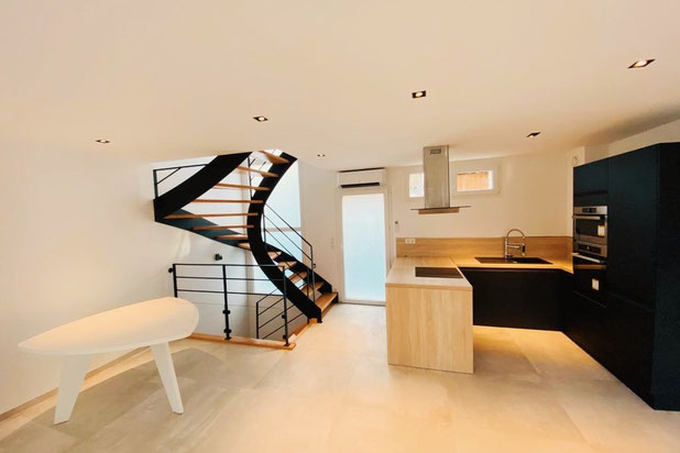 Escalier-construction-maison-Carrières-sur-Seine