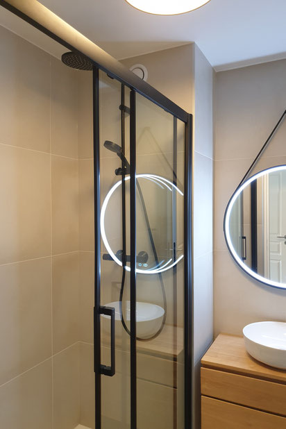 Salle de douche-renovation-appartement-Le Chesnay-Rocquencourt