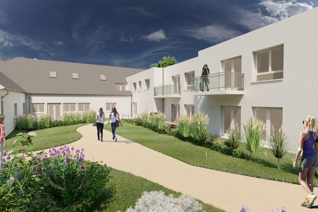 Accès principal-rehabilitation-logement-Caulnes