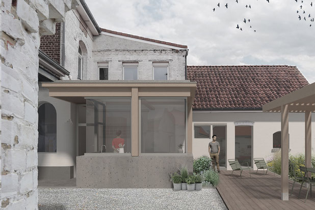 Insertion graphique-agrandissement_extension-maison-Waziers