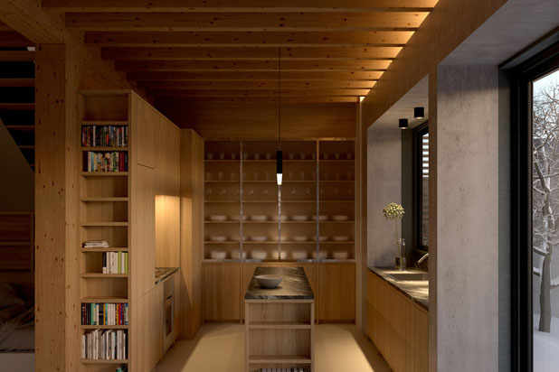 Cuisine-rehabilitation-maison-Laruns