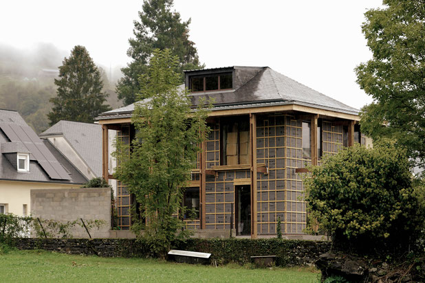 Vue extérieure-rehabilitation-maison-Laruns