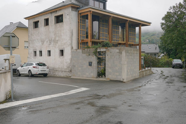Vue extérieure-rehabilitation-maison-Laruns