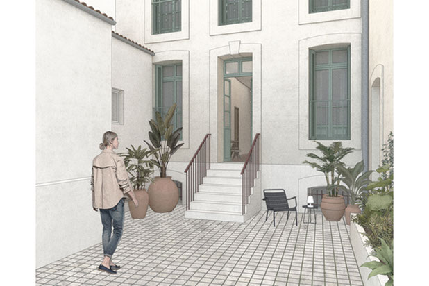 Plateau des poètes-renovation-immeuble-Béziers