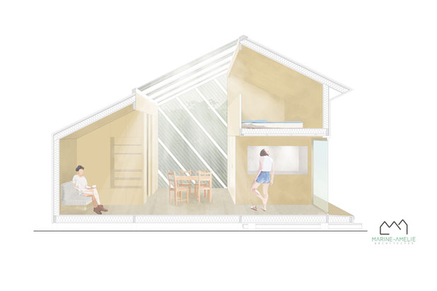 Teltta - vue intérieure-construction-logement-Bouillon