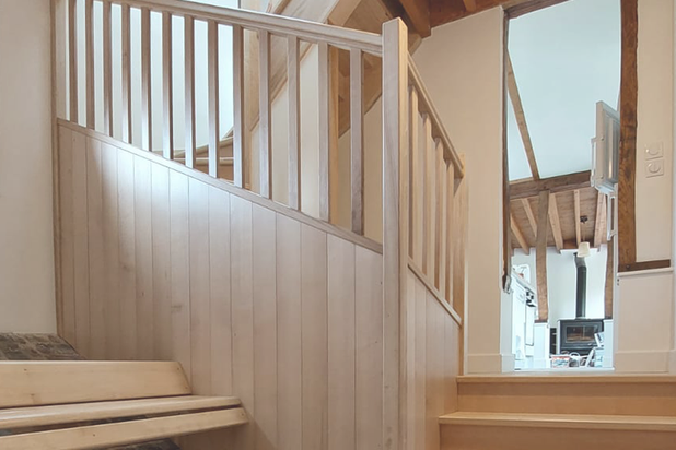 Timère - l'escalier repensé-renovation-maison-Beauval