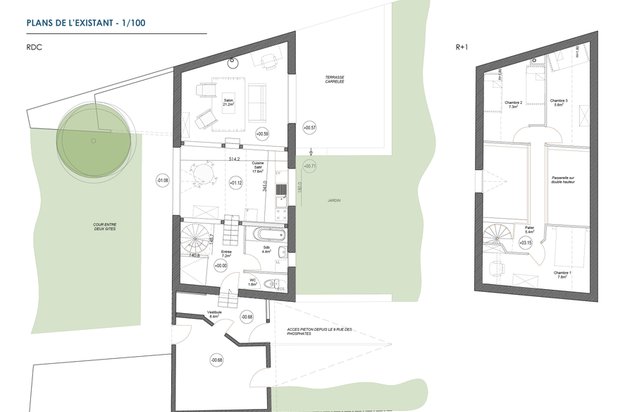 Timère - plans existants-renovation-maison-Beauval