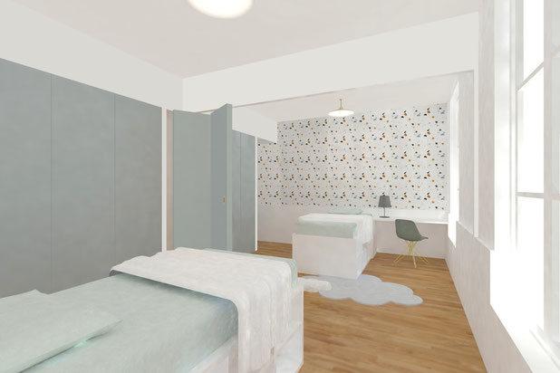 Chambre évolutive des enfants-renovation-appartement-Paris