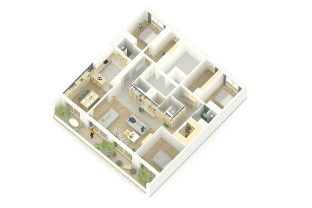 Vue générale de l'appartement-renovation-appartement-Paris