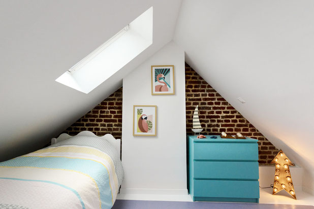 Chambre combles 2-renovation-maison-Le Tréport