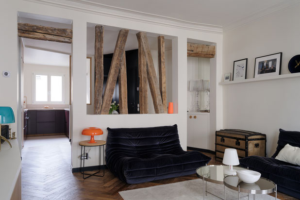Salon chateau-renovation-appartement-Paris