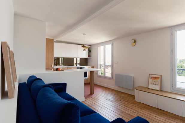 Salon Jaurès-renovation-appartement-Bois-Colombes