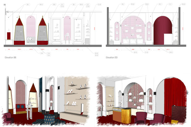 Dessins conception boutique-renovation-boutique_local-Dubai