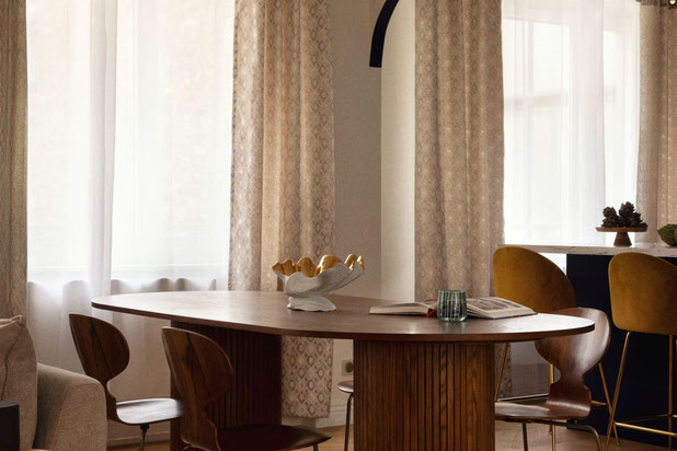 Salle à manger de la pièce à vivre-renovation-appartement-Paris