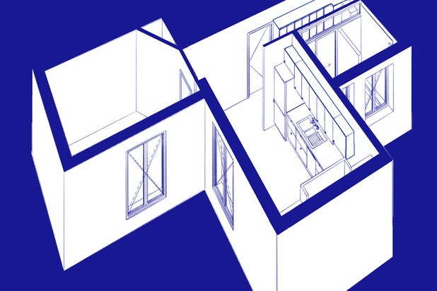 3d- vue general du projet-amenagement-appartement-Paris