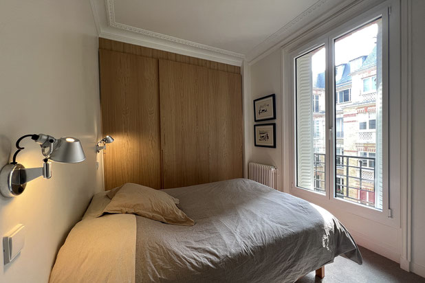 Vue de la chambre nº2-renovation-appartement-Paris