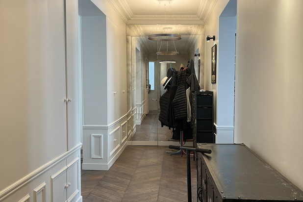 Vue de l'entrée --renovation-appartement-Paris
