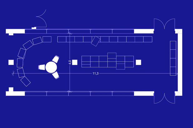 Plan restaurant où s'a réalisé le montage-amenagement-cafe_restaurant-Cannes