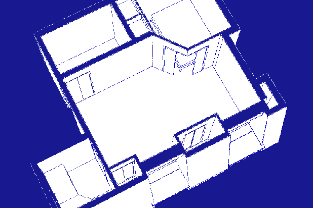 3D avec l'intervention réalisée.-renovation-appartement-Paris