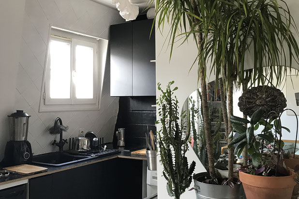 Vue de la cuisine-renovation-appartement-Paris