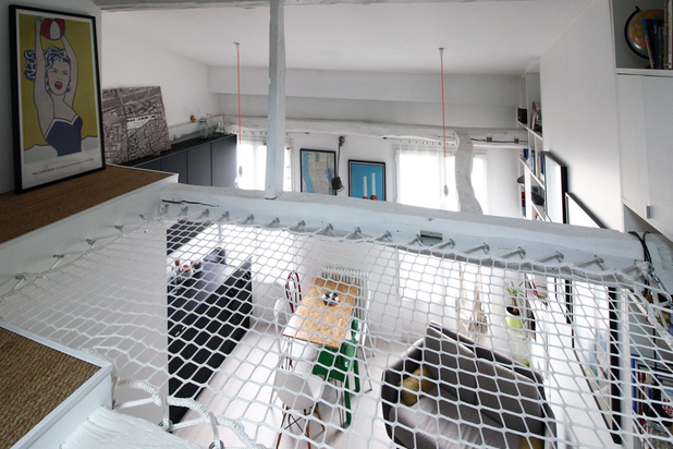 filet en mezzanine-rehabilitation-appartement-Paris