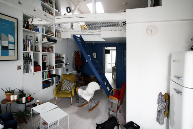 vue vers la chambre-rehabilitation-appartement-Paris