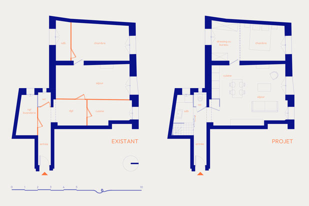 existant | projet-renovation-appartement-Bagnolet