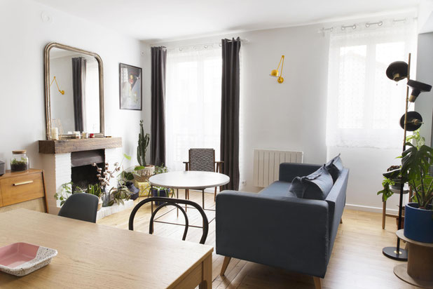 séjour | cuisine-renovation-appartement-Bagnolet