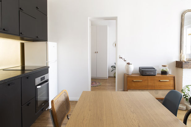 séjour | cuisine-renovation-appartement-Bagnolet