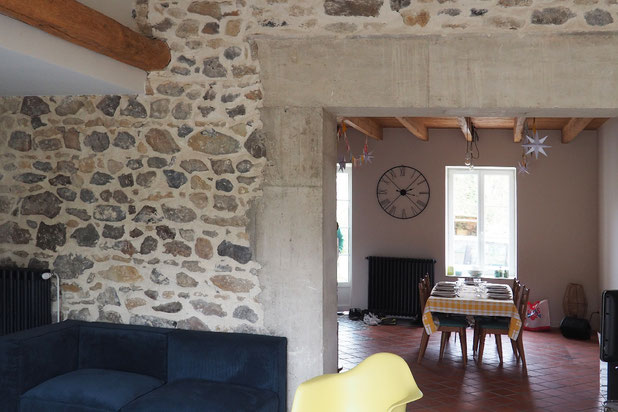 séjour dans l'ancien pressoir-rehabilitation-maison-Saint-Hérent