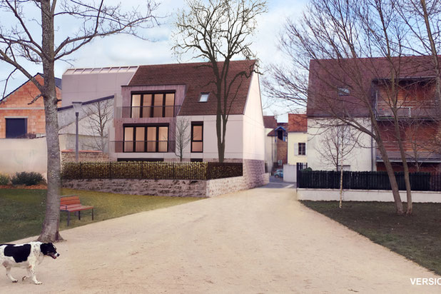 Façade jardin public-construction-logement-Torcy