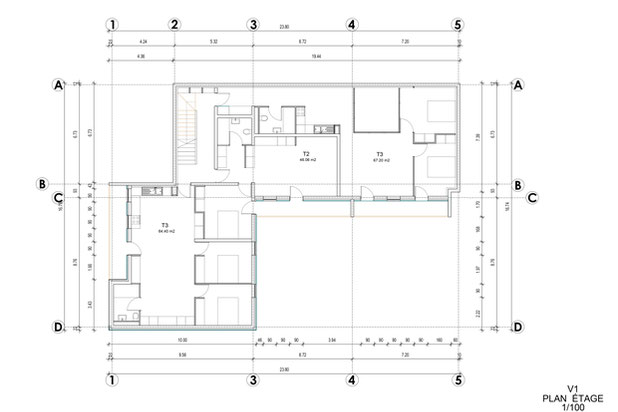 Plan étage-construction-logement-Torcy