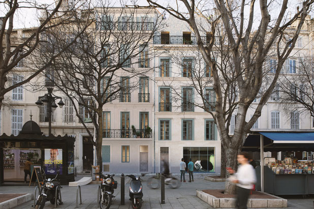 Vue depuis la rue-rehabilitation-immeuble-Marseille