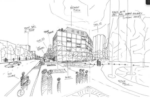 Croquis d'étude-construction-logement-Nanterre