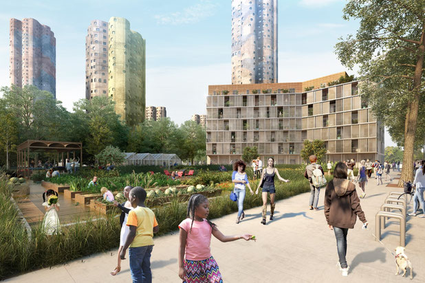 Vue extérieure-construction-logement-Nanterre