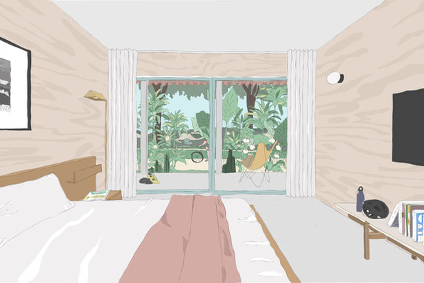 Site 2 - Vue depuis la chambre-rehabilitation-equipement-Cannes