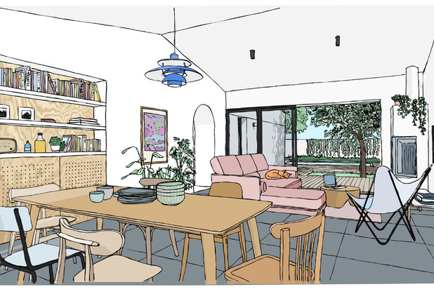 Vue de projet 2-agrandissement_extension-maison-La Rochelle