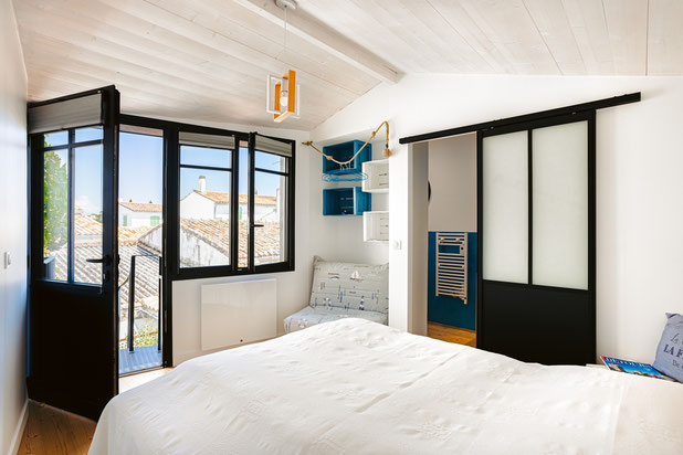 Vue depuis chambre-surelevation-maison-La Flotte