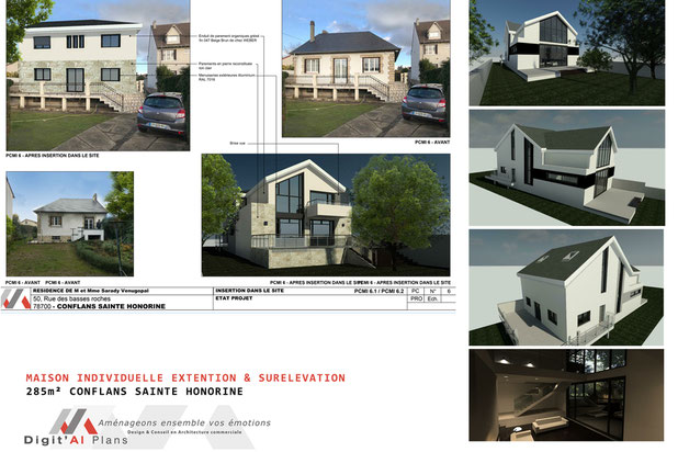 Vues extérieures-surelevation-maison-Conflans-Sainte-Honorine